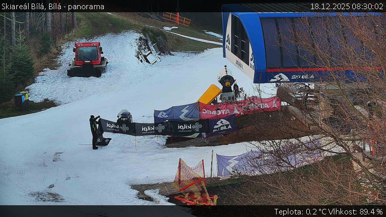 Skiareál Bílá - Bílá - panorama - 18.12.2025 v 08:30