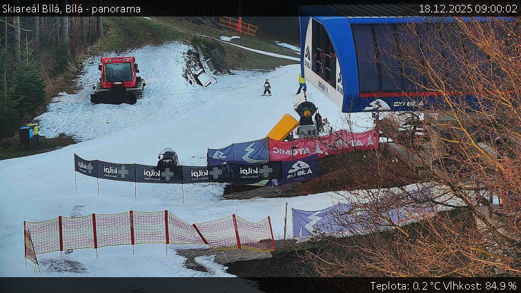 Skiareál Bílá - Bílá - panorama - 18.12.2025 v 09:00