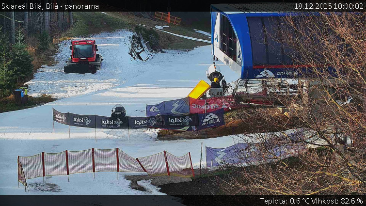 Skiareál Bílá - Bílá - panorama - 18.12.2025 v 10:00