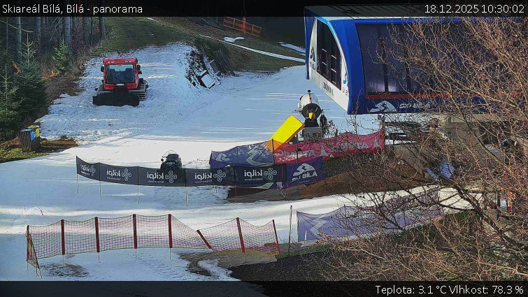 Skiareál Bílá - Bílá - panorama - 18.12.2025 v 10:30