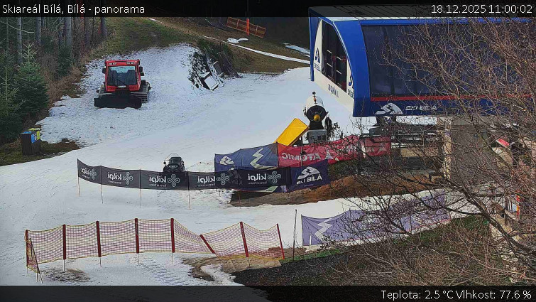 Skiareál Bílá - Bílá - panorama - 18.12.2025 v 11:00