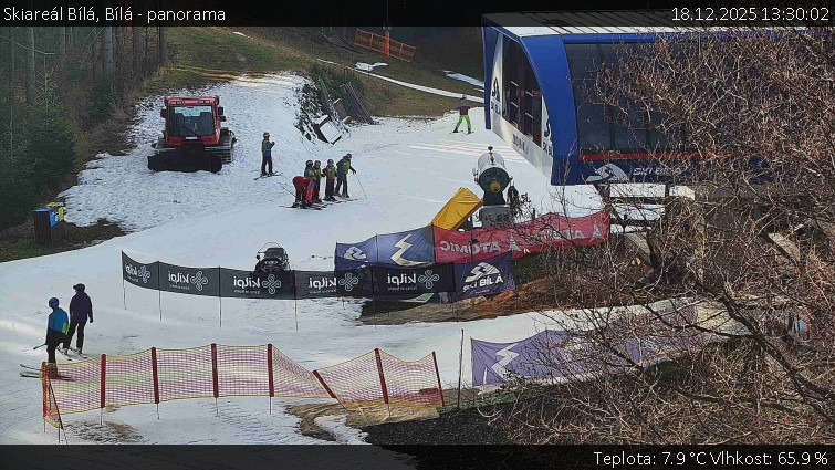 Skiareál Bílá - Bílá - panorama - 18.12.2025 v 13:30
