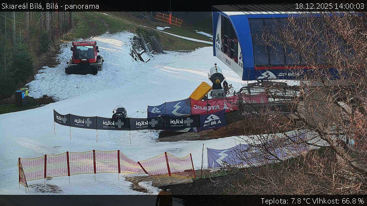 Skiareál Bílá - Bílá - panorama - 18.12.2025 v 14:00