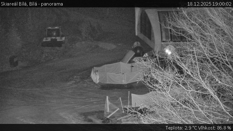 Skiareál Bílá - Bílá - panorama - 18.12.2025 v 19:00