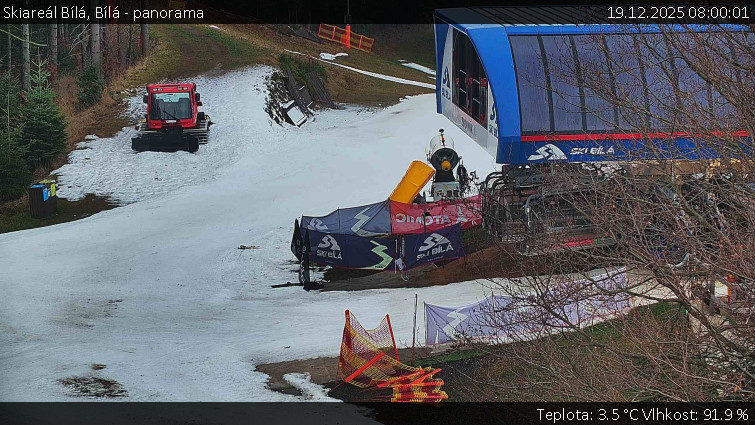 Skiareál Bílá - Bílá - panorama - 19.12.2025 v 08:00