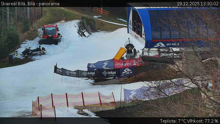 Skiareál Bílá - Bílá - panorama - 19.12.2025 v 13:30