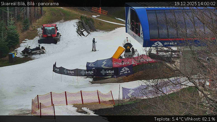 Skiareál Bílá - Bílá - panorama - 19.12.2025 v 14:00