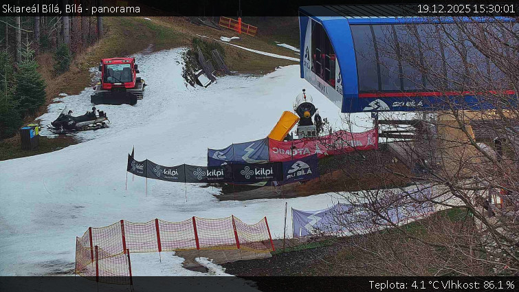 Skiareál Bílá - Bílá - panorama - 19.12.2025 v 15:30