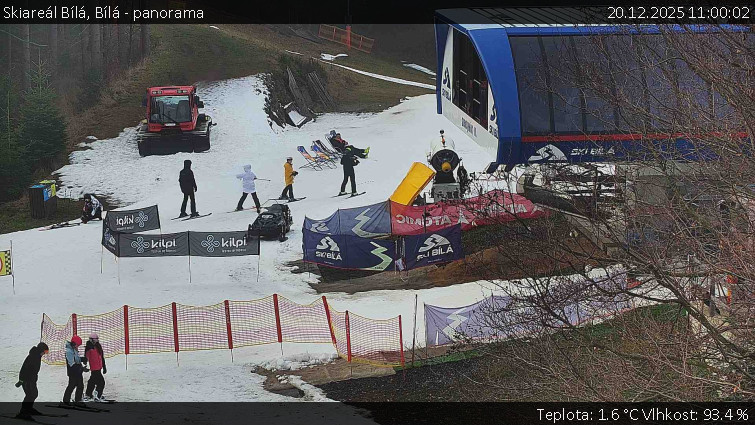 Skiareál Bílá - Bílá - panorama - 20.12.2025 v 11:00
