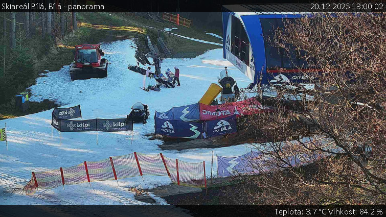 Skiareál Bílá - Bílá - panorama - 20.12.2025 v 13:00