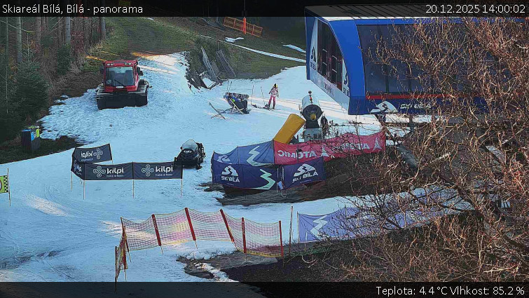 Skiareál Bílá - Bílá - panorama - 20.12.2025 v 14:00