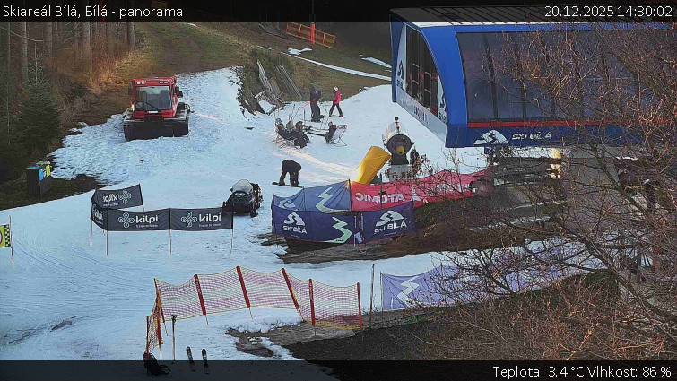 Skiareál Bílá - Bílá - panorama - 20.12.2025 v 14:30