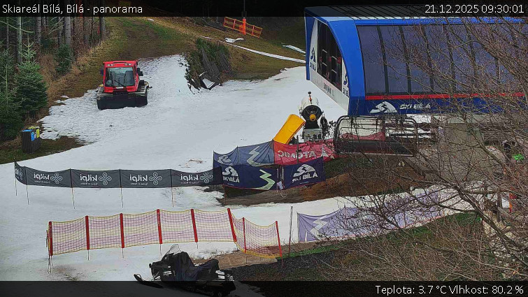 Skiareál Bílá - Bílá - panorama - 21.12.2025 v 09:30
