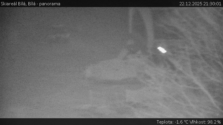 Skiareál Bílá - Bílá - panorama - 22.12.2025 v 21:30