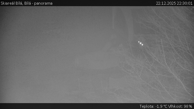 Skiareál Bílá - Bílá - panorama - 22.12.2025 v 22:30