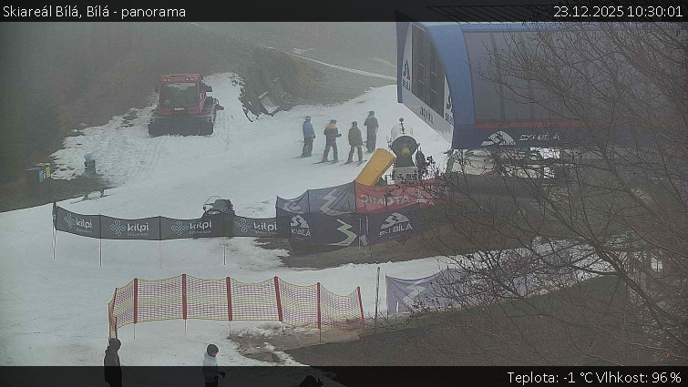 Skiareál Bílá - Bílá - panorama - 23.12.2025 v 10:30