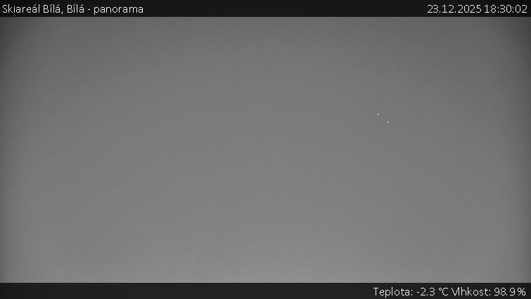 Skiareál Bílá - Bílá - panorama - 23.12.2025 v 18:30