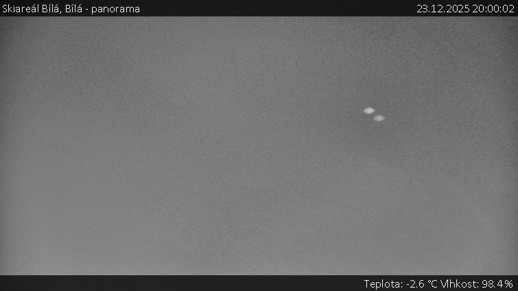 Skiareál Bílá - Bílá - panorama - 23.12.2025 v 20:00