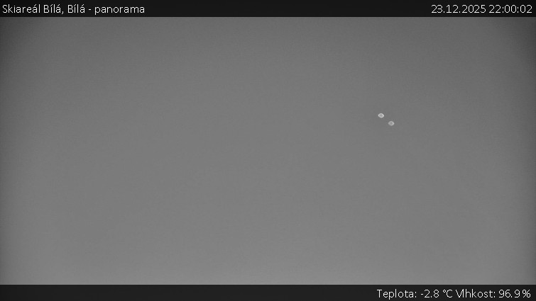 Skiareál Bílá - Bílá - panorama - 23.12.2025 v 22:00