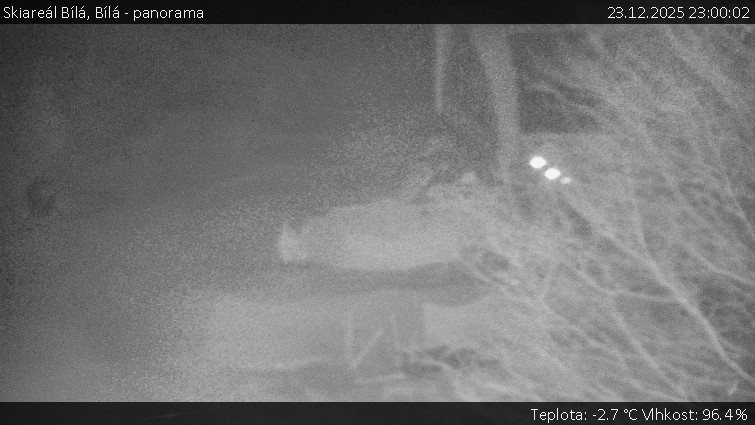 Skiareál Bílá - Bílá - panorama - 23.12.2025 v 23:00