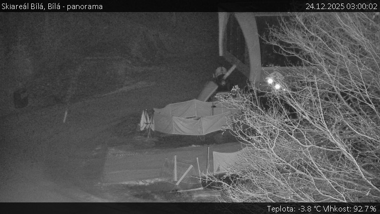 Skiareál Bílá - Bílá - panorama - 24.12.2025 v 03:00
