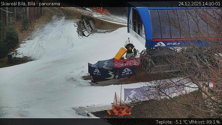 Skiareál Bílá - Bílá - panorama - 24.12.2025 v 14:30