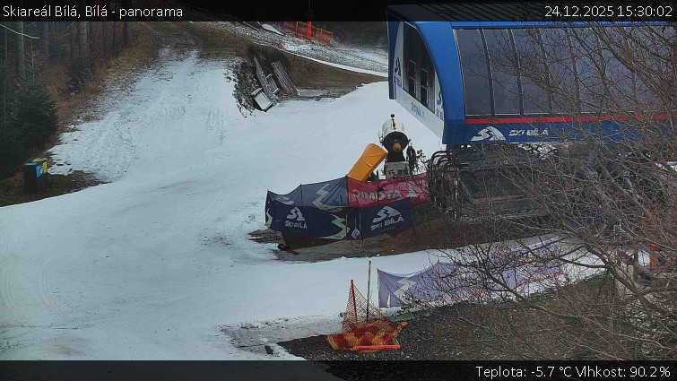 Skiareál Bílá - Bílá - panorama - 24.12.2025 v 15:30