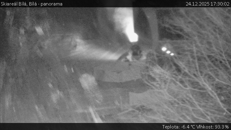 Skiareál Bílá - Bílá - panorama - 24.12.2025 v 17:30