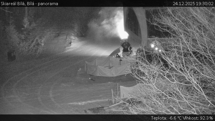Skiareál Bílá - Bílá - panorama - 24.12.2025 v 19:30