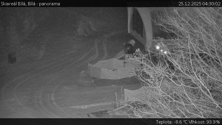Skiareál Bílá - Bílá - panorama - 25.12.2025 v 04:30