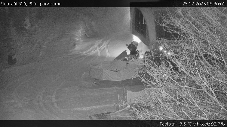Skiareál Bílá - Bílá - panorama - 25.12.2025 v 06:30