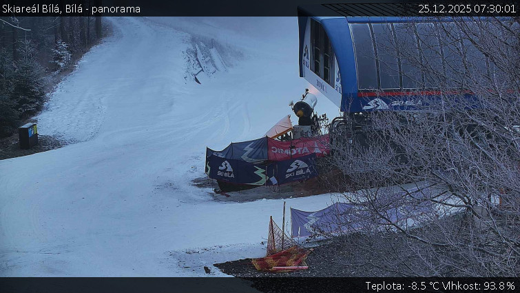 Skiareál Bílá - Bílá - panorama - 25.12.2025 v 07:30