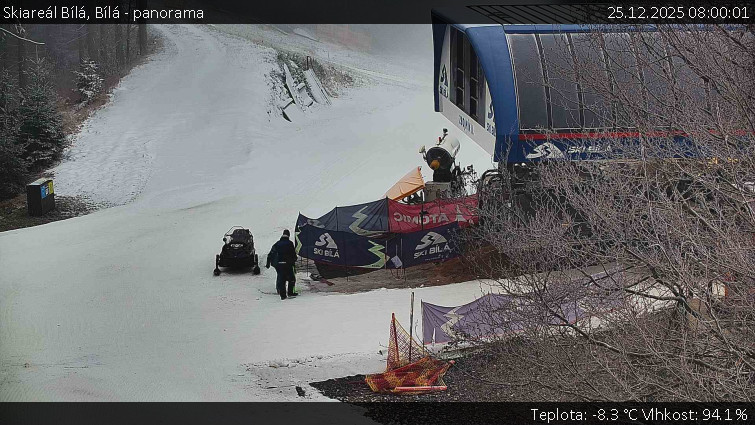 Skiareál Bílá - Bílá - panorama - 25.12.2025 v 08:00