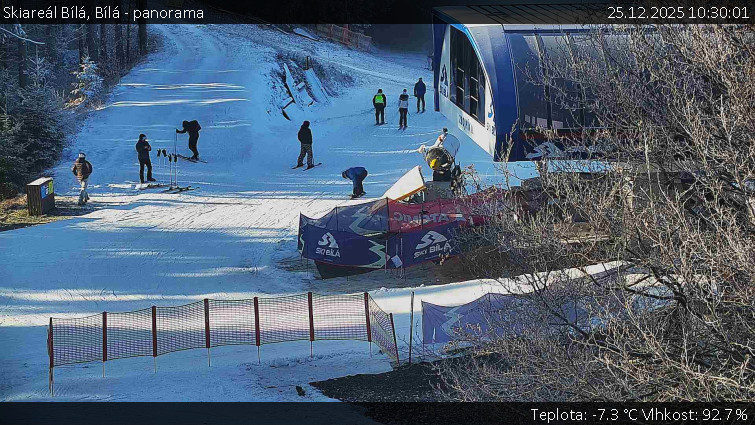 Skiareál Bílá - Bílá - panorama - 25.12.2025 v 10:30