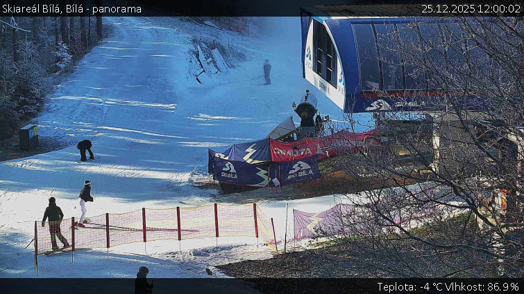 Skiareál Bílá - Bílá - panorama - 25.12.2025 v 12:00
