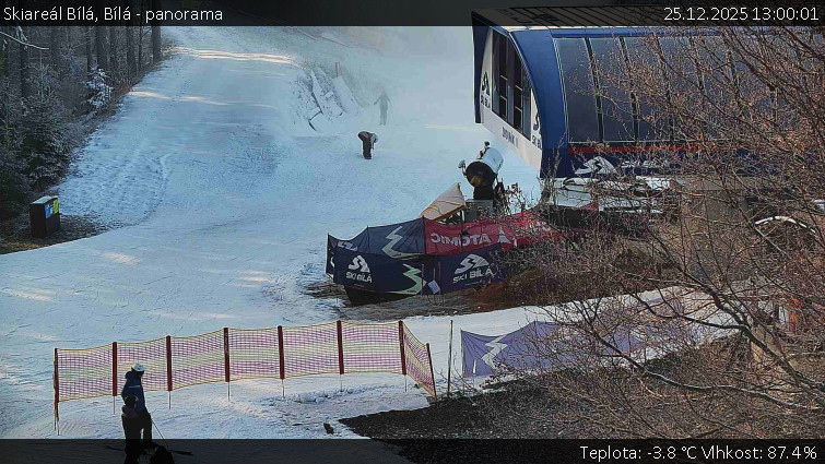 Skiareál Bílá - Bílá - panorama - 25.12.2025 v 13:00