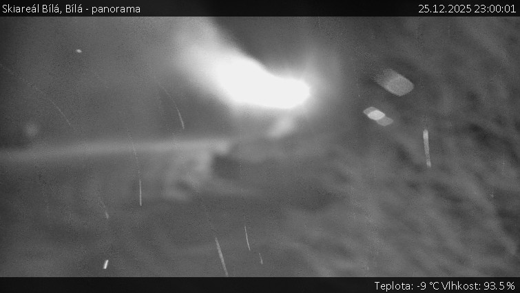 Skiareál Bílá - Bílá - panorama - 25.12.2025 v 23:00