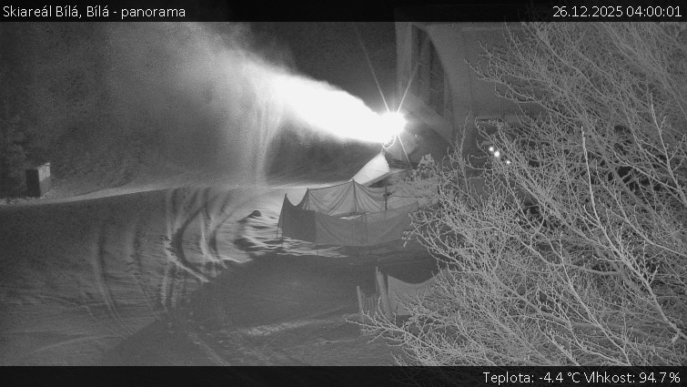 Skiareál Bílá - Bílá - panorama - 26.12.2025 v 04:00