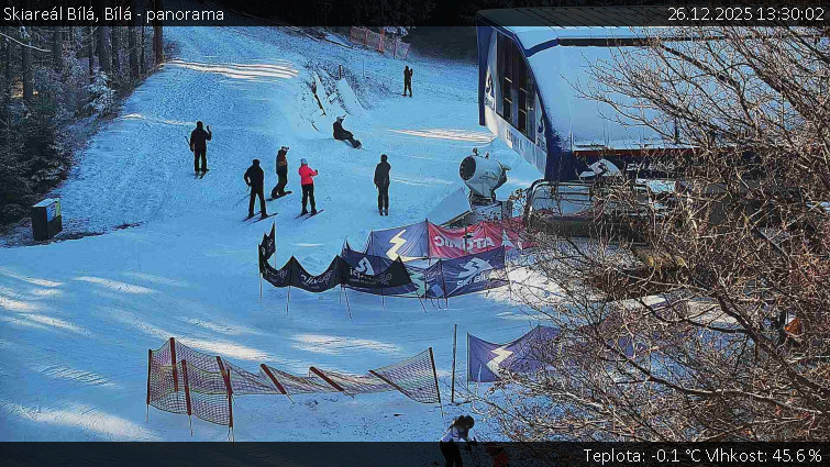 Skiareál Bílá - Bílá - panorama - 26.12.2025 v 13:30