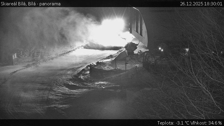 Skiareál Bílá - Bílá - panorama - 26.12.2025 v 18:30