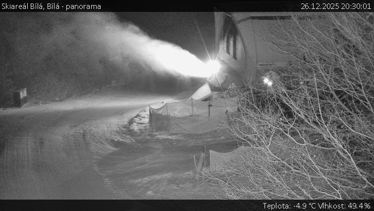 Skiareál Bílá - Bílá - panorama - 26.12.2025 v 20:30