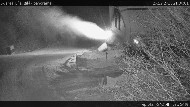 Skiareál Bílá - Bílá - panorama - 26.12.2025 v 21:30
