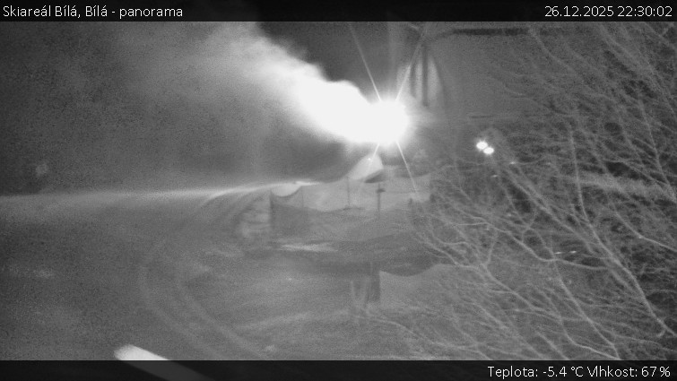 Skiareál Bílá - Bílá - panorama - 26.12.2025 v 22:30