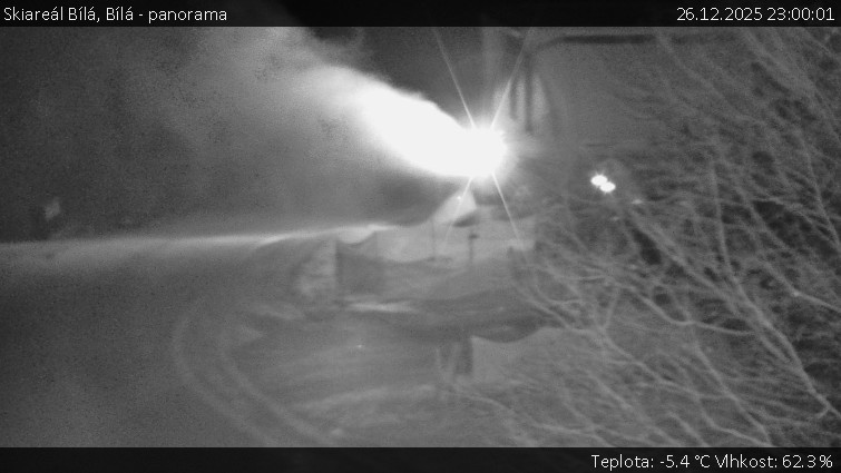 Skiareál Bílá - Bílá - panorama - 26.12.2025 v 23:00