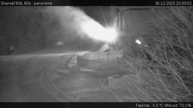 Skiareál Bílá - Bílá - panorama - 26.12.2025 v 23:30