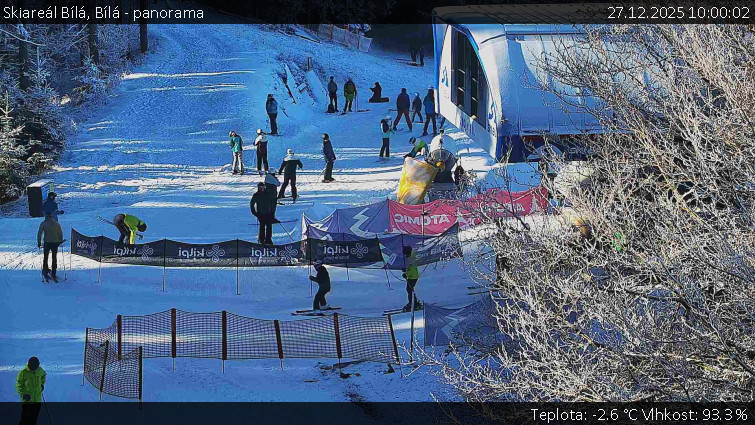 Skiareál Bílá - Bílá - panorama - 27.12.2025 v 10:00