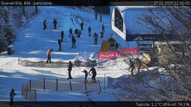 Skiareál Bílá - Bílá - panorama - 27.12.2025 v 11:30