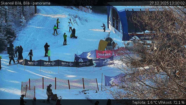 Skiareál Bílá - Bílá - panorama - 27.12.2025 v 13:30
