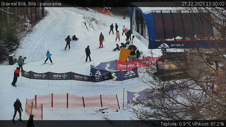 Skiareál Bílá - Bílá - panorama - 27.12.2025 v 15:30