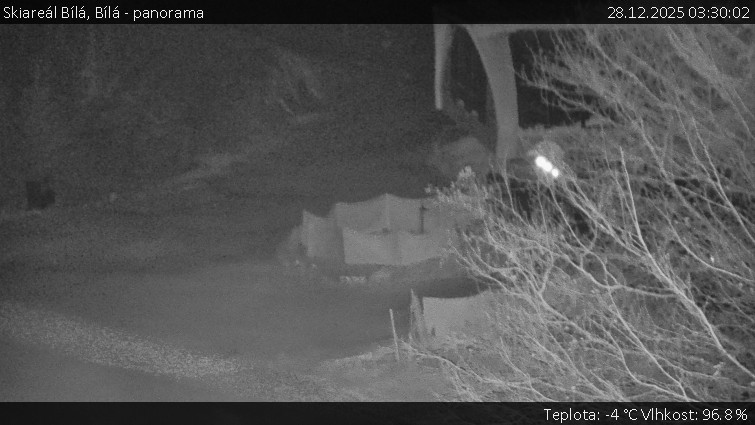 Skiareál Bílá - Bílá - panorama - 28.12.2025 v 03:30